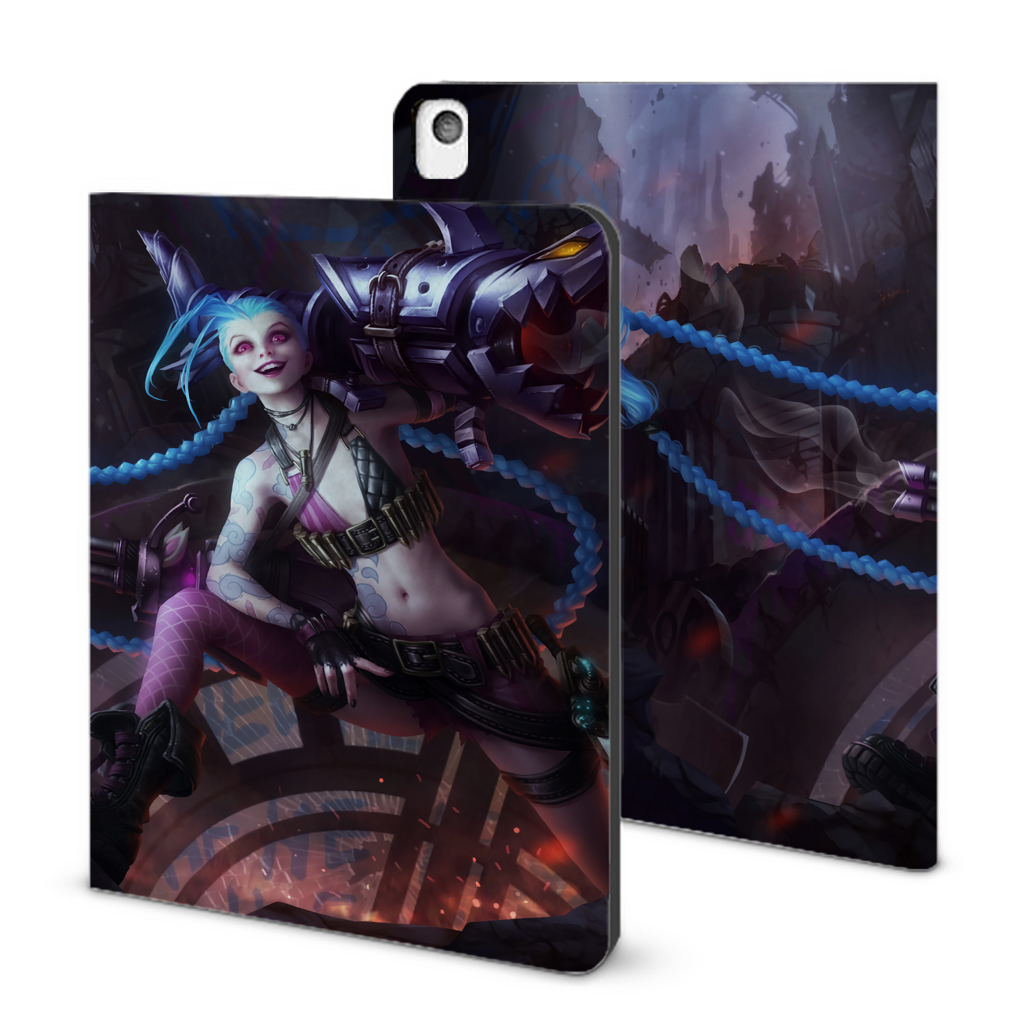 （画像用） リーグ・オブ・レジェンド League of Legends LOL IPadケース ペンホルダー付き ブックスタイルデザイン